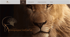 Desktop Screenshot of limpoposafaris.co.za
